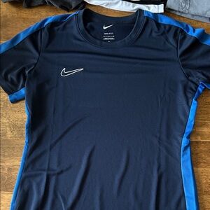 Nike Blue and Black Women's Top